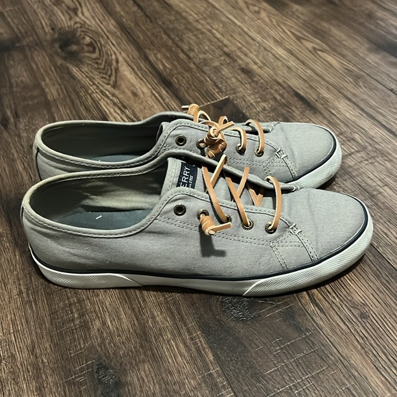 Sperry Memory Foam Gray Top Sider - Picture 7 of 9